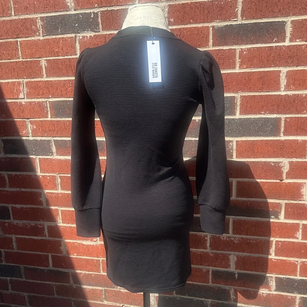 BB Dakota by Steve Madden Black Long-Sleeve Bodycon Dress PM7